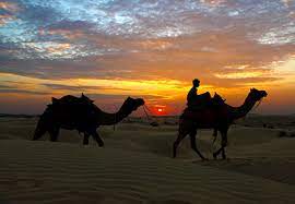Sunset in Jaisalmer’s Sand Dunes